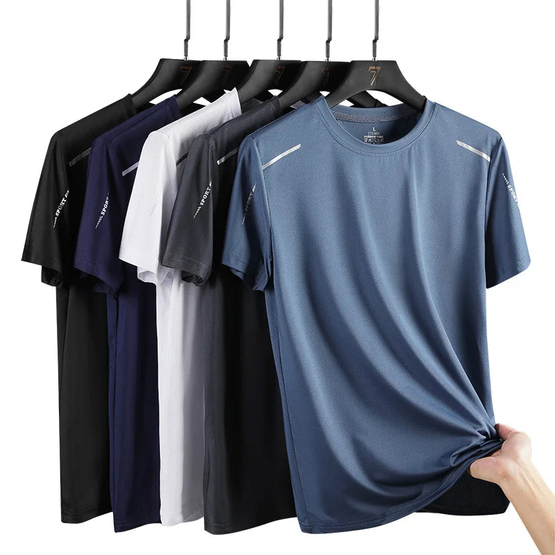 T-shirt Running Homme Manches Courtes Polyester | Séchage Rapide, Randonnée & Sport, 6 Coloris, Tailles M à 5XL – CLEVI Paris