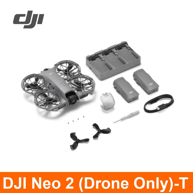 DJI Neo 2 – Drone 4K/60fps Gimbal 2 Axes Évitement Omnidirectionnel 151g 49Go Stockage Expédié Europe – CLEVI Paris