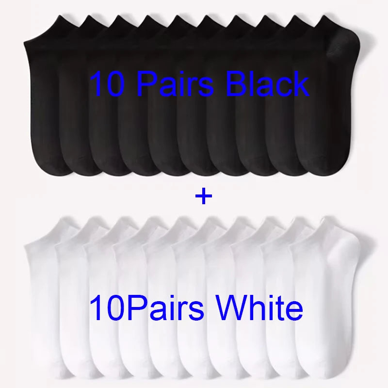 Chaussettes Basses Unisexes — Lot de 5 à 50 paires — CLEVI Paris