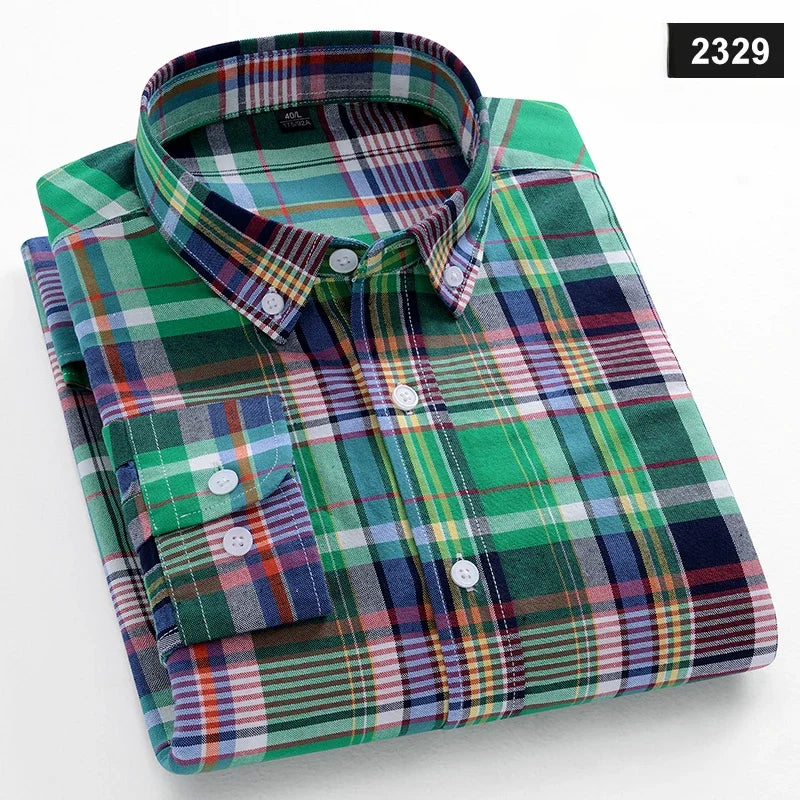 Chemise Oxford Homme Casual Manches Longues – CLEVI Paris