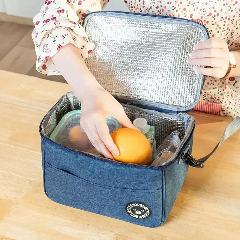 Sac Repas Isotherme Oxford Portable Bretelle — CLEVI Paris