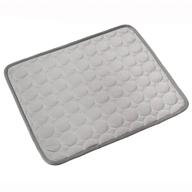 Tapis Rafraîchissant Été Chien Chat Soie Glacée Lavable 40x30 & 50x40cm – CLEVI Paris