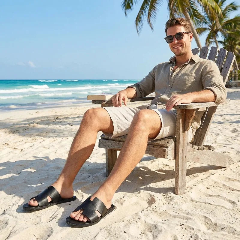 Sandales Homme ENLEN&BENNA – Style Pêcheur Légères Antidérapantes Grandes Tailles