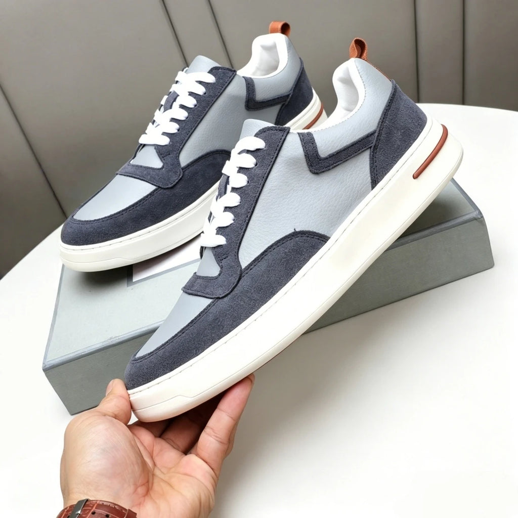 Sneakers Luxe Artisanales Homme Cuir Suède Laine – CLEVI Paris