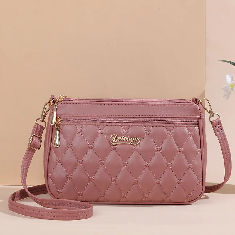 Sac à Main Femme Cuir PU Brodé & Pompon — Bandoulière, Fermeture Éclair, 12 Coloris | CLEVI Paris