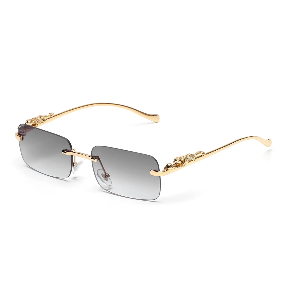 Lunettes de Soleil Sans Monture Carrées Hip Hop – Monture Polycarbonate UV400 Outdoor – CLEVI Paris