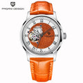 Montre Homme Automatique Tourbillon NH39A Chiffres Romains Saphir AR Cuir Pagani Design PDYS015 – CLEVI Paris
