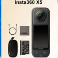 Insta360 X5 – Caméra 360° 8K, Vision Nocturne, Objectifs Remplaçables, Batterie 3h, Étanche, Bâton Selfie Invisible – CLEVI Paris