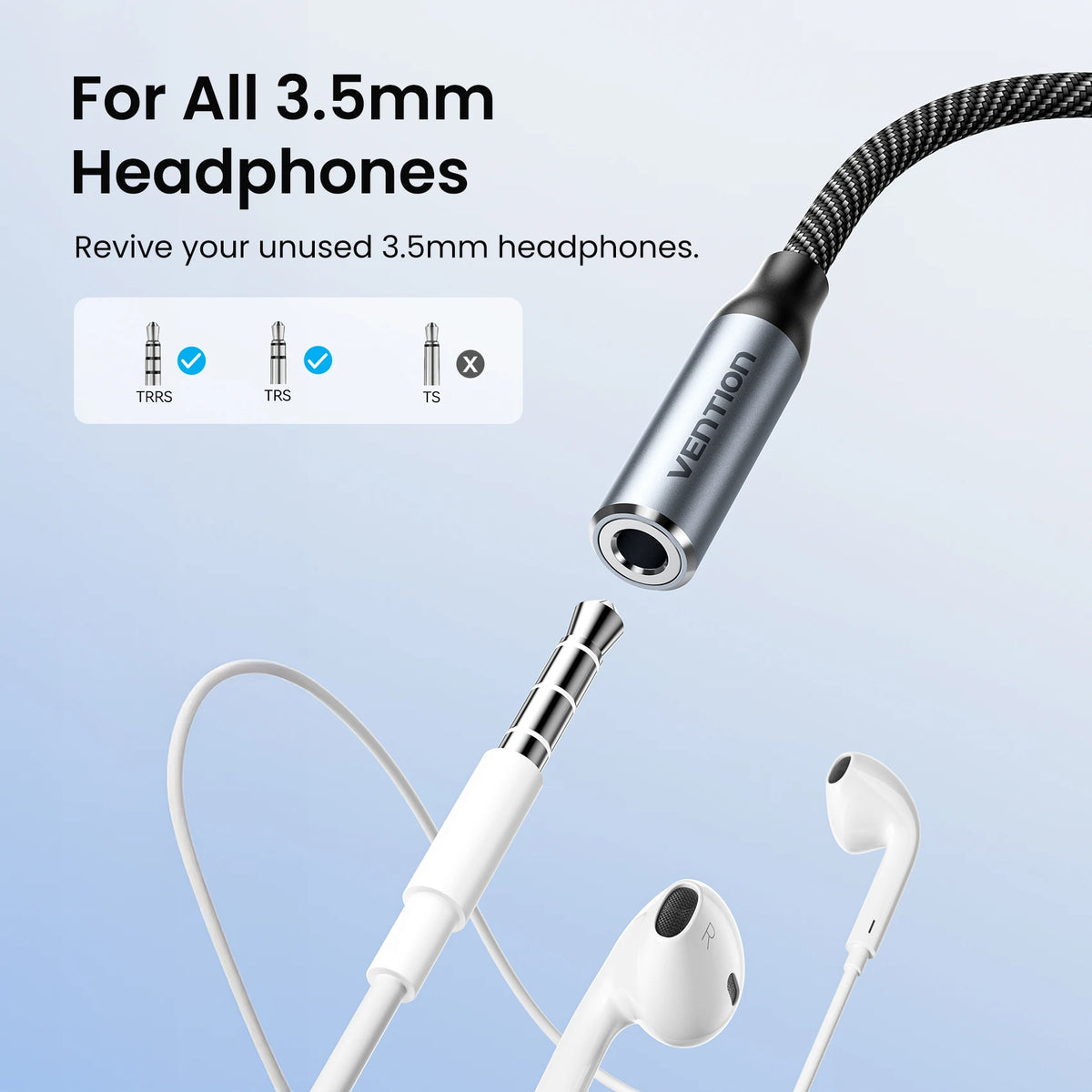 Adaptateur Vention USB-C Jack 3.5mm DAC Hi-Fi – CLEVI Paris