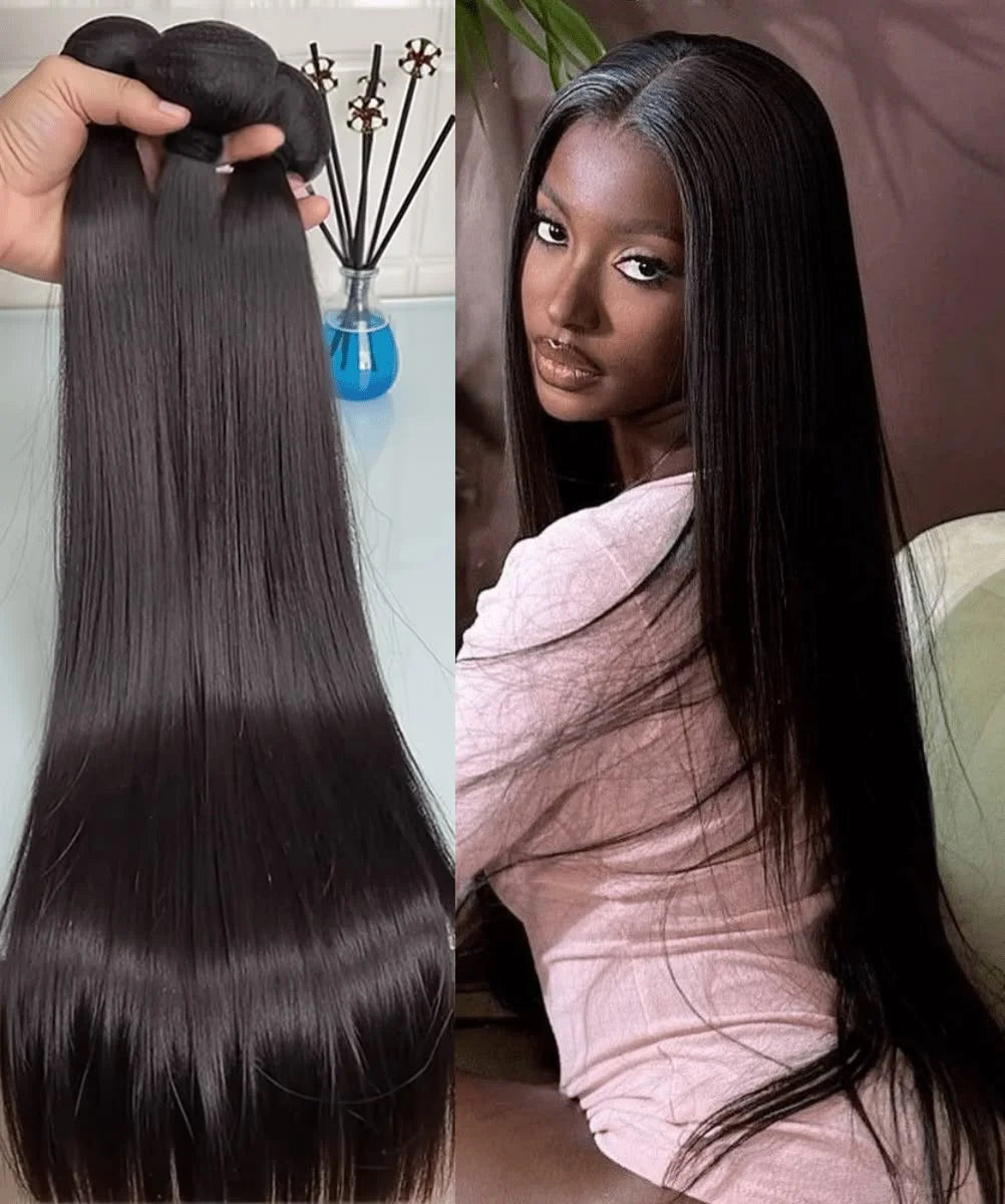 Extensions Cheveux Humains Brésiliens Lisses Bone Straight 12A Remy Hair – CLEVI Paris