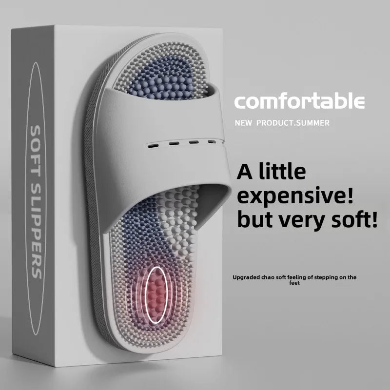 Chaussons Massage Homme – Semelle Acupression Antidérapante Intérieur Salle de Bain Été Pointures 40–45 – CLEVI Paris