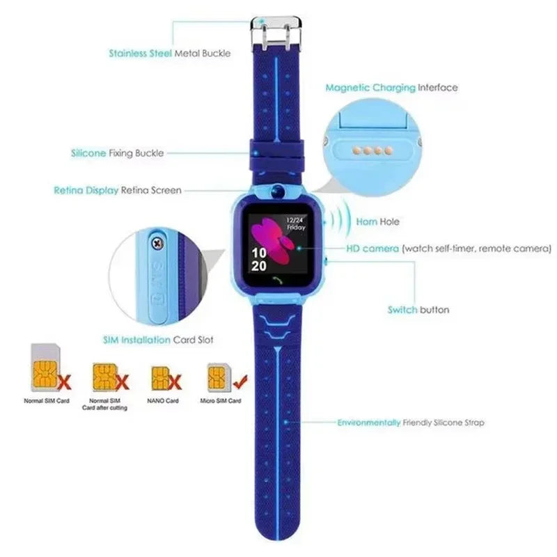 Montre Connectée Enfant Lenovo GPS SOS 4G Caméra – CLEVI Paris