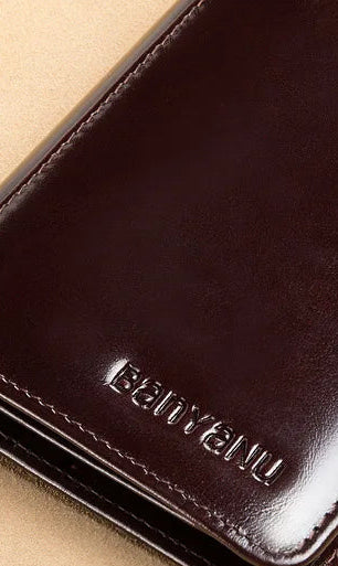Portefeuille Court Homme Cuir Véritable Anti-RFID Multifonction 8 Coloris – CLEVI Paris