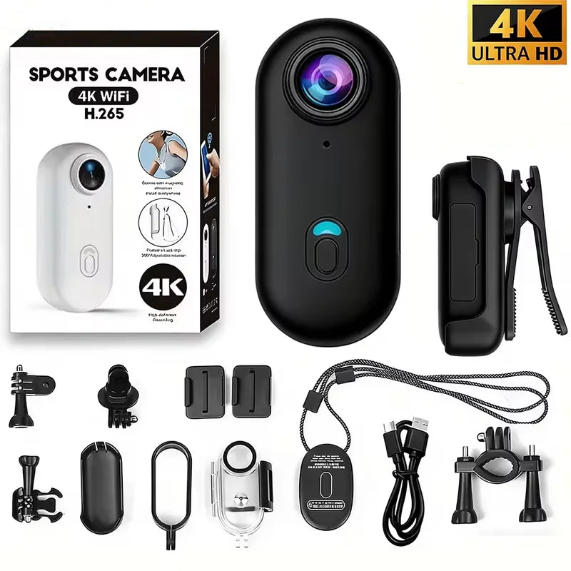Mini Caméra SKIG H88 – 4K ou 1080P Magnétique WiFi POV Poitrine Casque Vélo Sport Vlog – CLEVI Paris