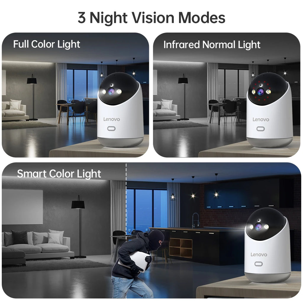 Caméra Dôme Intérieure PTZ 5MP WiFi Dual-Band Suivi Auto Vision Nocturne – CLEVI Paris