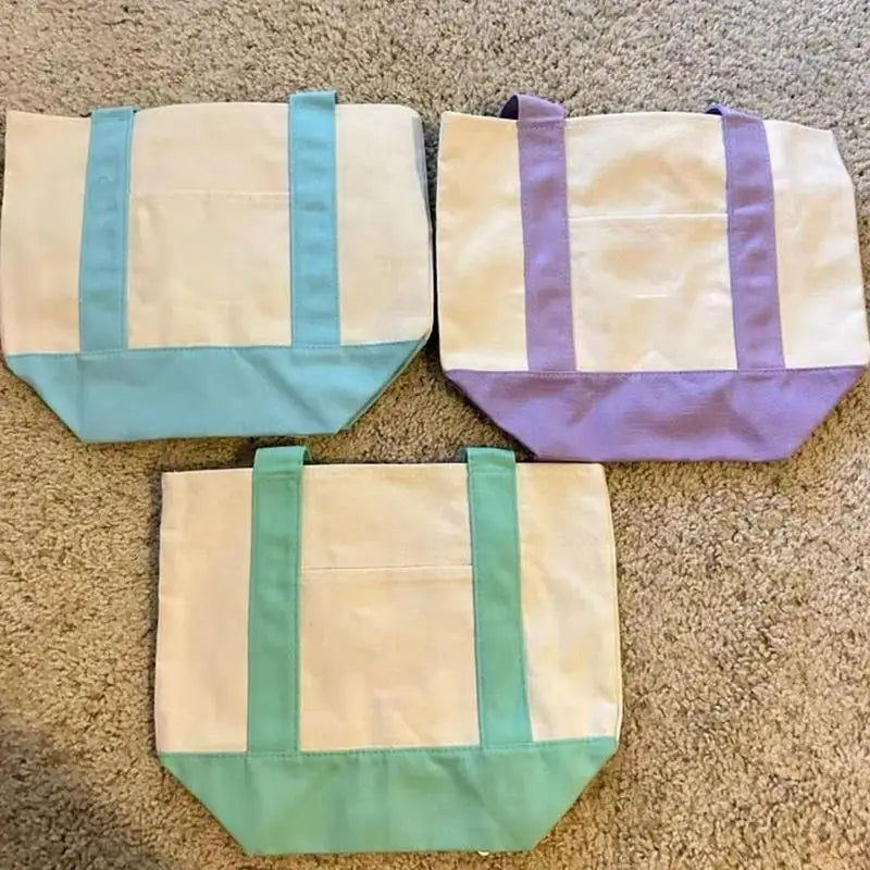 Tote Bag en Toile Minimaliste — Cabas Réutilisable, Bandoulière, 33x28cm, 4 Coloris | CLEVI Paris