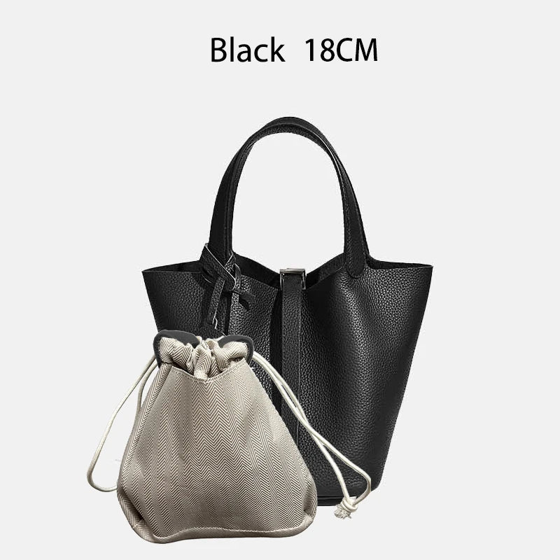 Sac Seau Femme Cuir Véritable Vache 2 Tailles 50+ Coloris Quincaillerie Argentée ou Dorée – CLEVI Paris