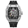 Montre Mécanique Automatique MARK FAIRWHALE FW-6700 Squelette Tonneau Fond Transparent – CLEVI Paris