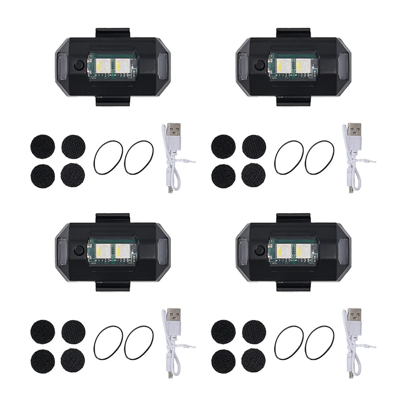 Feu Stroboscopique Anti-Collision Drone RCSTQ – Compatible DJI NEO / Mini 4 Pro / Mini 2 / Mavic 3, 6 Couleurs, Léger