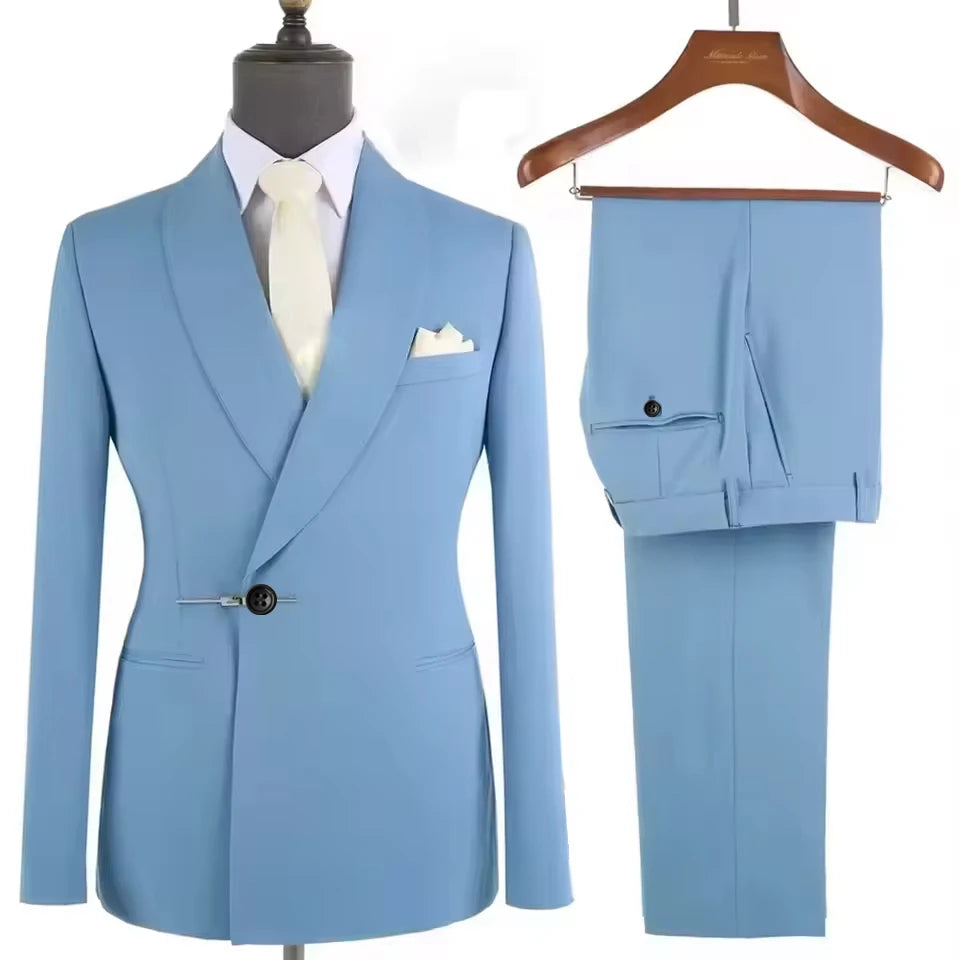 Costume homme 2 pièces double boutonnage – CLEVI Paris