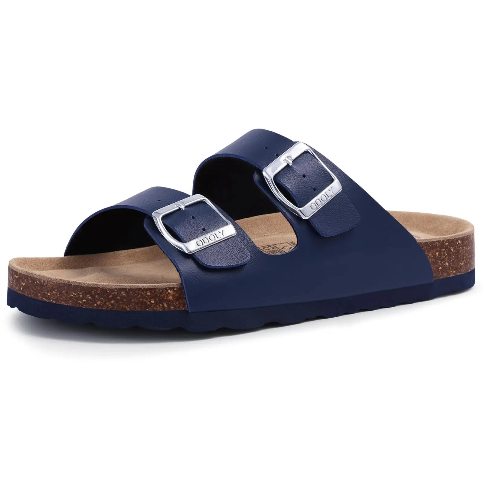 Sandales Homme Été – Cuir PU, Semelle Liège Soutien Plantaire, Slides Outdoor | 6 Coloris