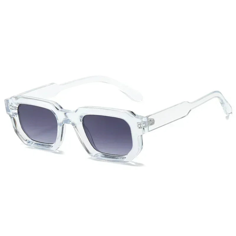 Lunettes de Soleil Carrées Retro Verres Transparents UV400 Unisexe 11 Coloris – CLEVI Paris