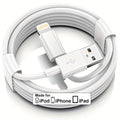 Câble Lightning vers USB-A Certifié MFi 2,4A Charge Rapide iPhone 1m – CLEVI Paris