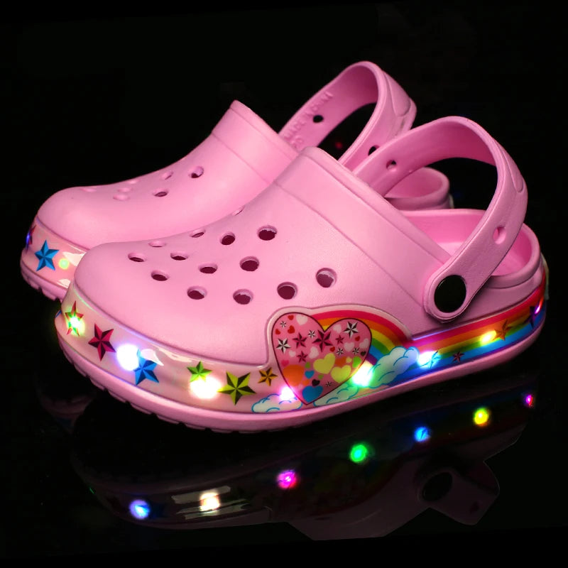 Sandales Enfant LED Lumineuses Été Garçon Fille – CLEVI Paris
