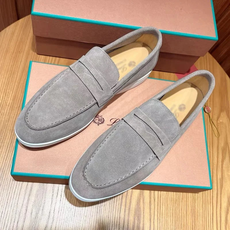 Mocassins Homme Daim Vachette Respirant Business Casual Low-Top EU 38-45 – CLEVI Paris