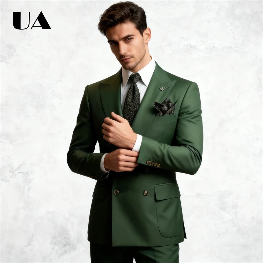 Veste Longue Croisée Homme Uni – CLEVI Paris