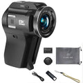 Caméscope AMORUS CD-V02 8K 75MP – Zoom Optique 8x, Écran 270°, Image dans l’Image, 13 Filtres, WiFi, Vision Nocturne IR – CLEVI Paris