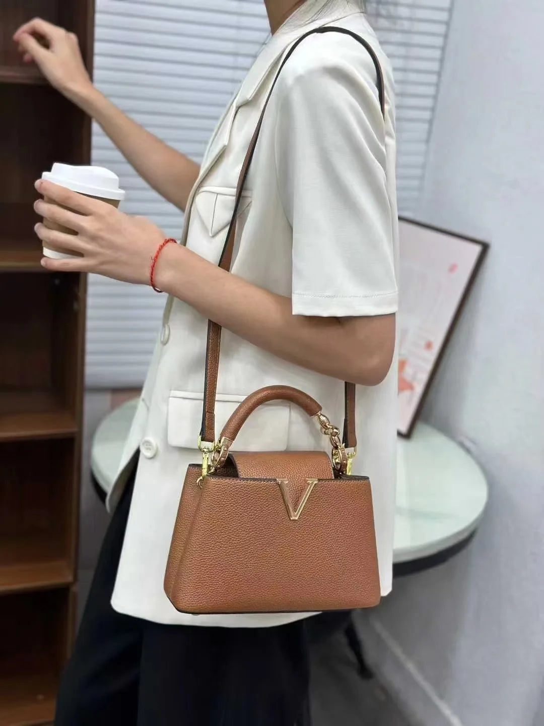 Sac Bandoulière Femme Tissu Tote Classique Élégant 8 Coloris – CLEVI Paris