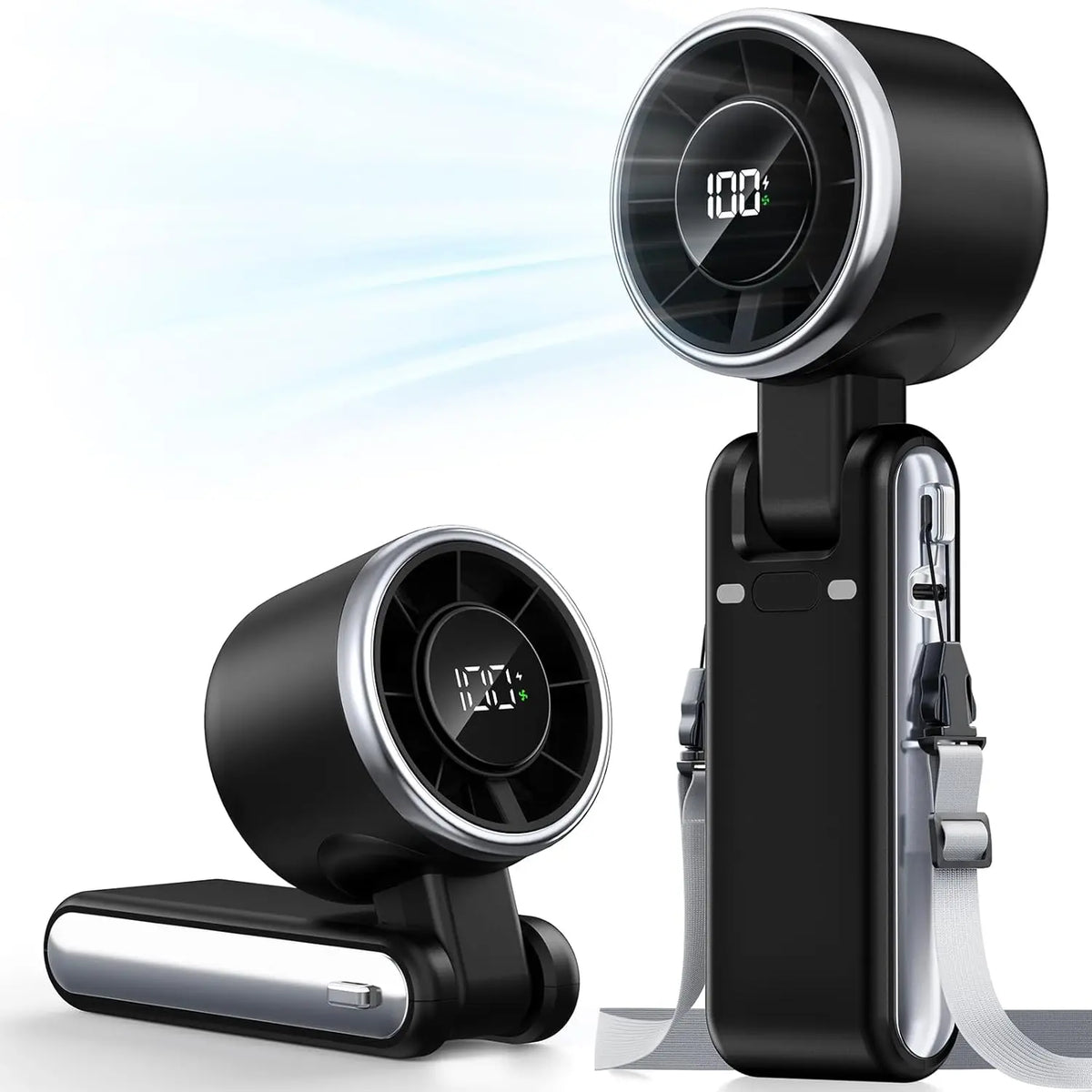 Mini ventilateur turbo pliable rechargeable USB-C – CLEVI Paris