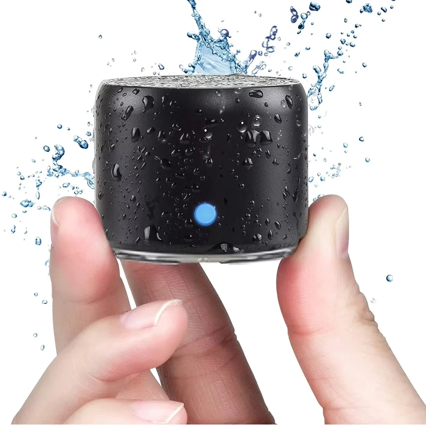 Mini Enceinte Bluetooth IPX7 – Corps Métal, 8h, Basse Puissante, Crochet | Lipusen A106 Pro