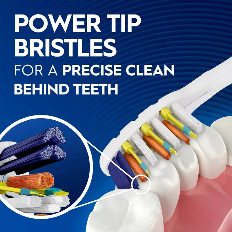 Brosse à Dents Électrique Vibrante 3D Blancheur 2 pcs – CLEVI Paris