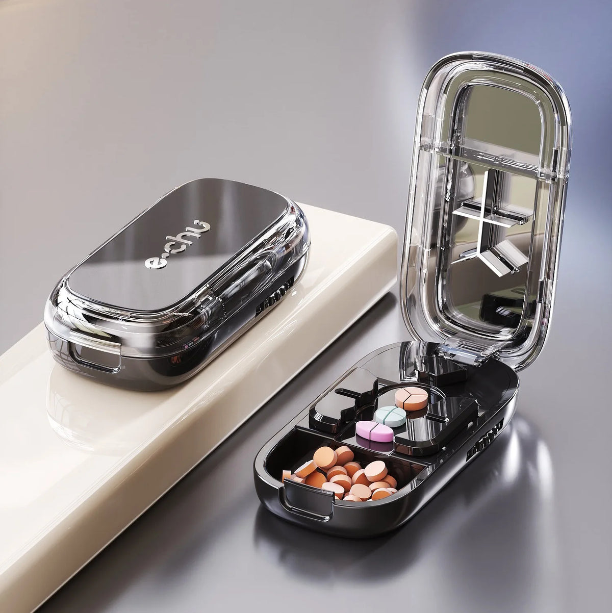 Pilulier et coupe-comprimés portable – CLEVI Paris