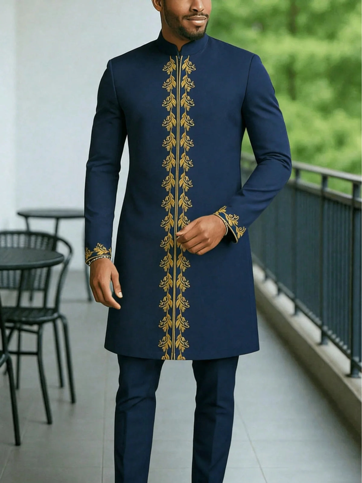 Ensemble Dashiki Homme Col Rond – CLEVI Paris