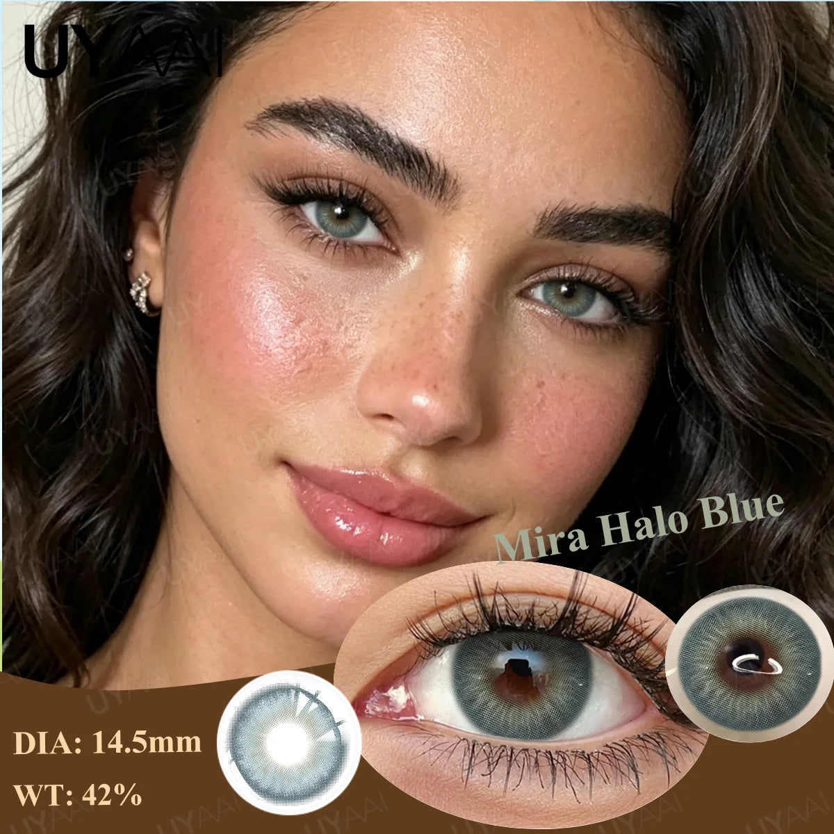 Lentilles de Couleur UYAAI Annuelles 10 Coloris Naturels Maquillage Cosplay – CLEVI Paris