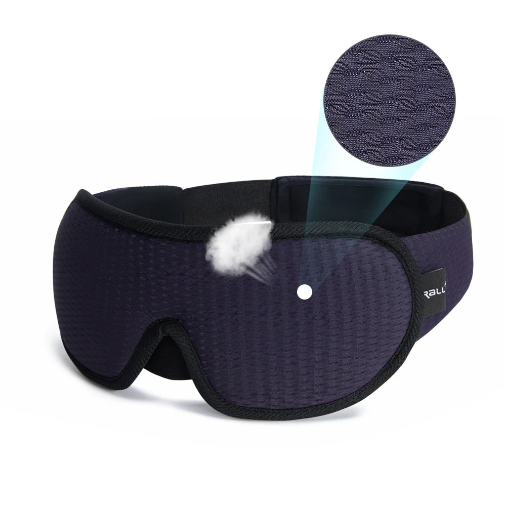 Masque de Nuit 3D Anti-Lumière Rembourré Ergonomique — CLEVI Paris