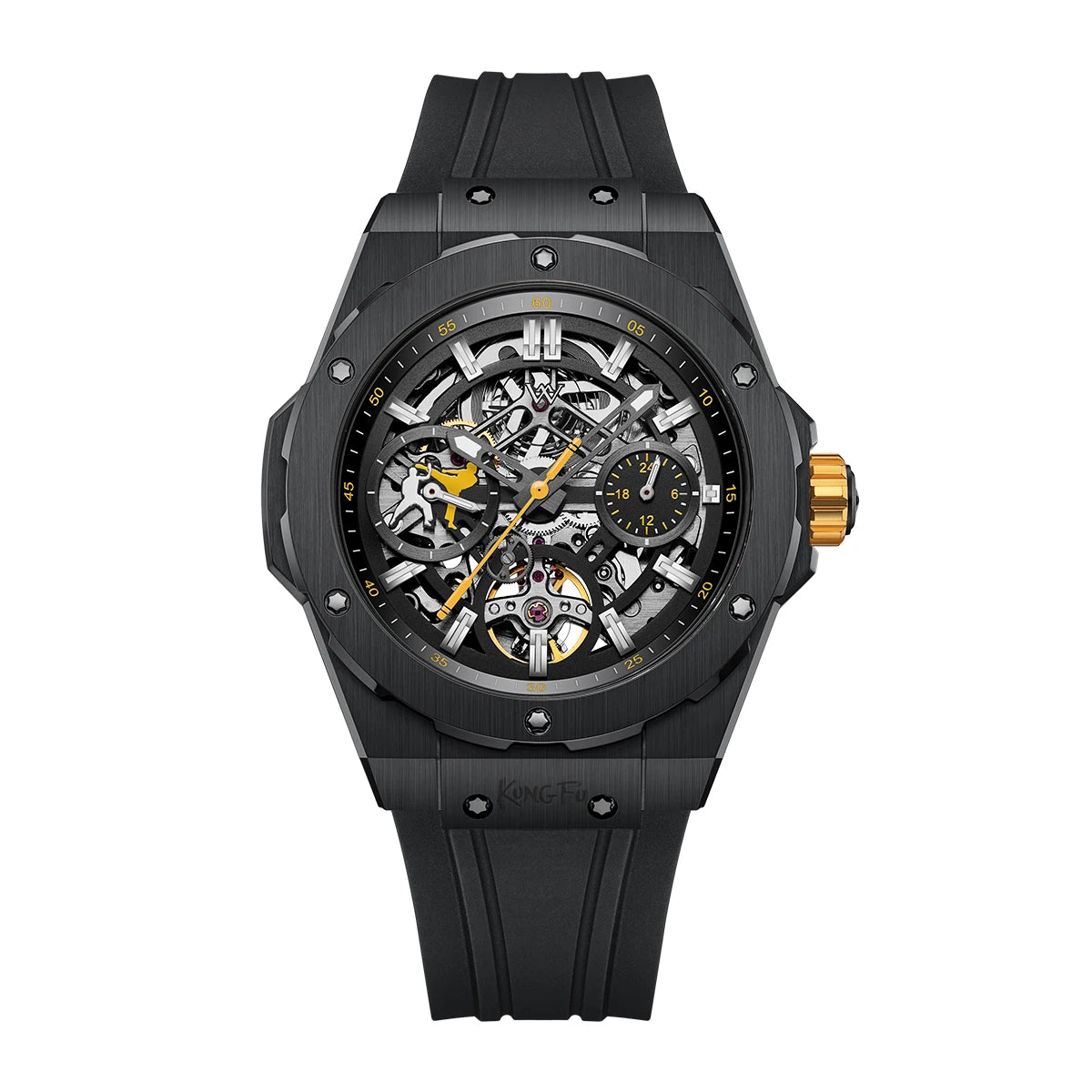 Montre Mécanique Édition Limitée Welly Merck WM128M – Kung Fu Verre Saphir Étanche 5 Bars