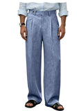 Pantalon homme en lin coupe ample – CLEVI Paris