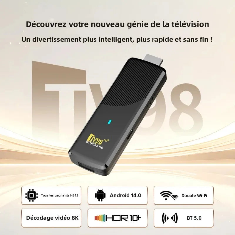 TV98 ATV X9 TV Stick Android 14 – CLEVI Paris