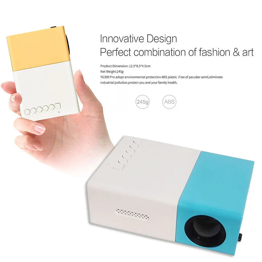 Mini Projecteur Portable Worallymy T4 — Full HD 1080P, LED, Correction Keystone, Télécommande, Maison & Outdoor | CLEVI Paris