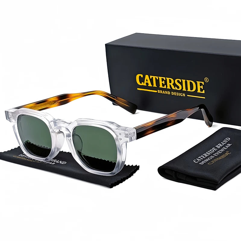 Lunettes de Soleil Caterside Style Punk Petit Cadre Carré UV400 Unisexe – CLEVI Paris