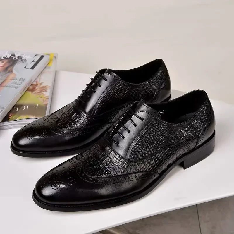 Chaussures Oxford homme en similicuir – CLEVI Paris