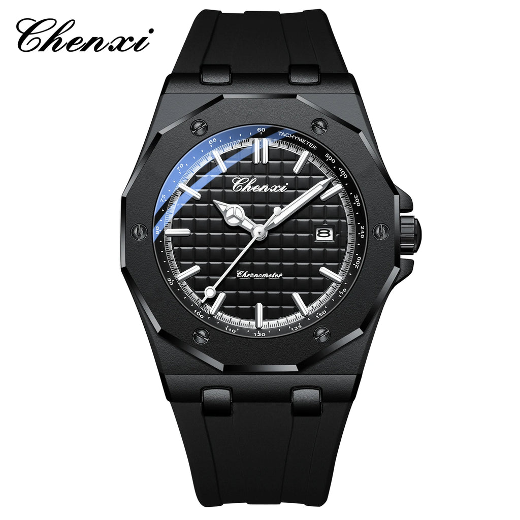 Montre CHENXI 8268 Homme Silicone Waterproof Calendrier Lumineuse – CLEVI Paris