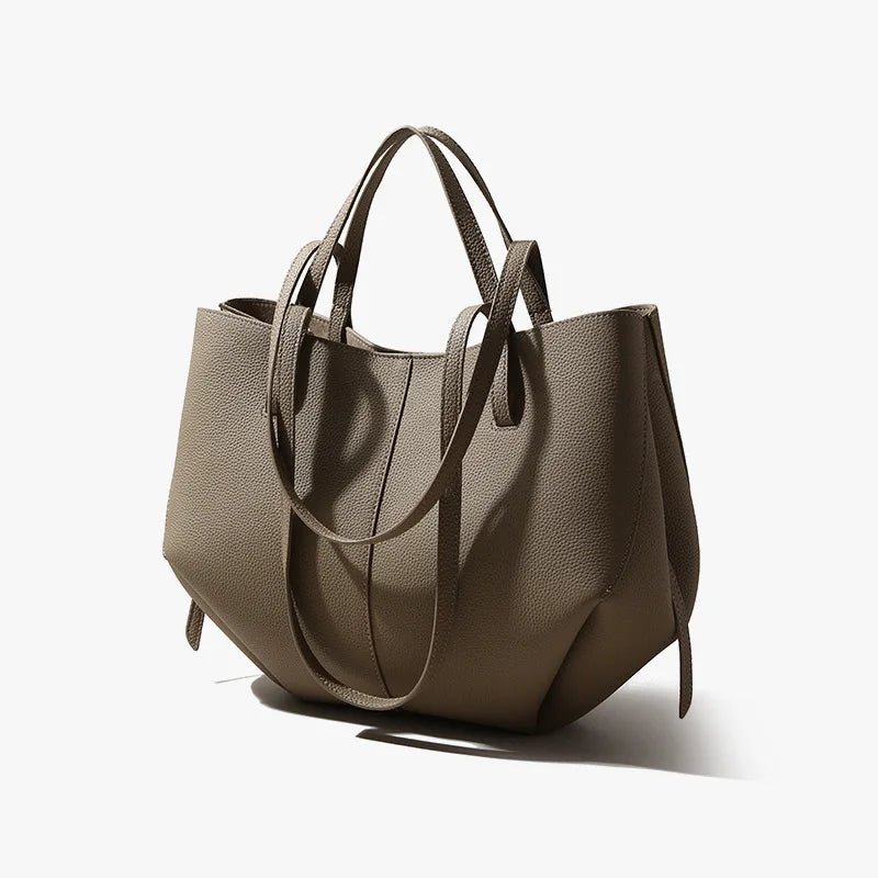 Sac fourre-tout femme en cuir véritable – CLEVI Paris