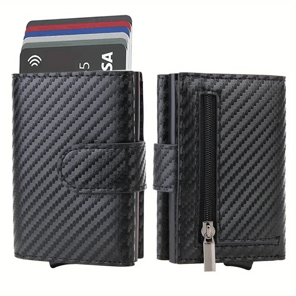 Portefeuille Homme Trifold Microfibre Anti-RFID Slim – CLEVI Paris
