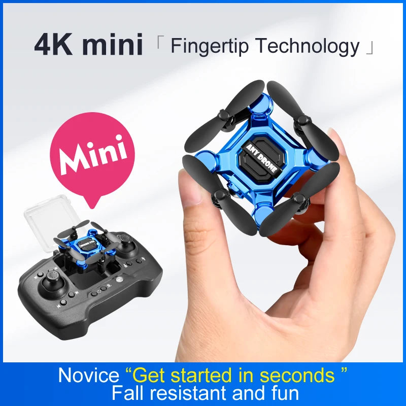 Mini Drone Pliable K04 – Caméra 4K, Moteur Brushless, Protège-Hélices, 12 min de Vol – CLEVI Paris