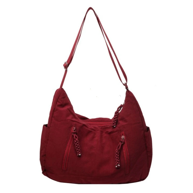 Sac à Main Bandoulière Nylon Femme | Casual & Élégant, Fermeture Zippée, 2 Tailles, 9 Coloris – CLEVI Paris